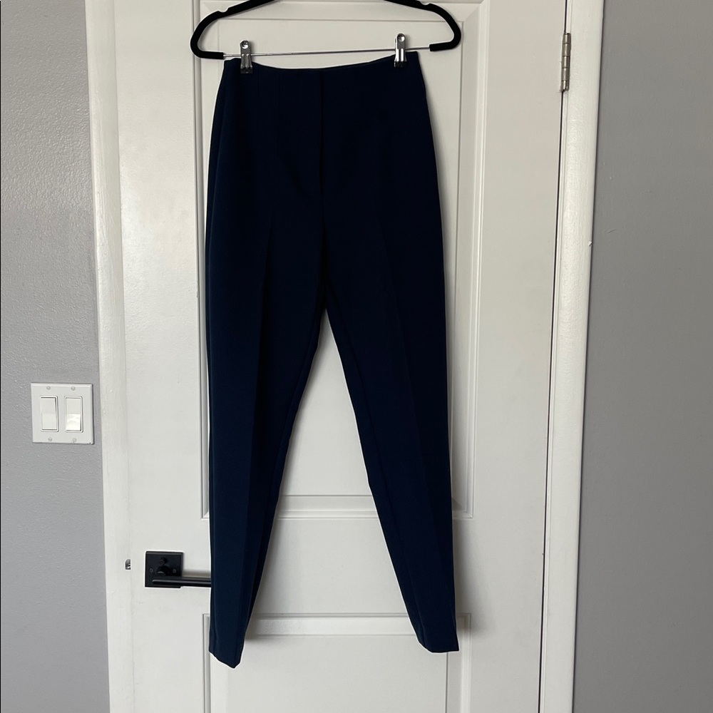 Abercrombie & Fitch Slim Fit Tailored Navy Pants. 
Worn twice!